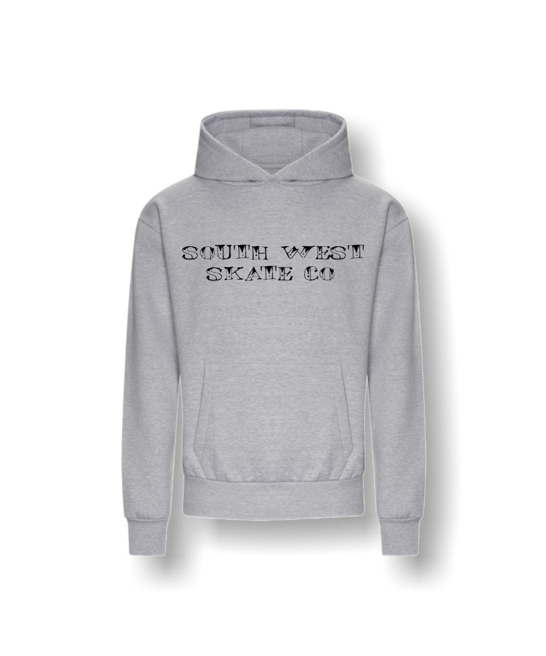 Grey southwest skate co tattoo style hoodie
