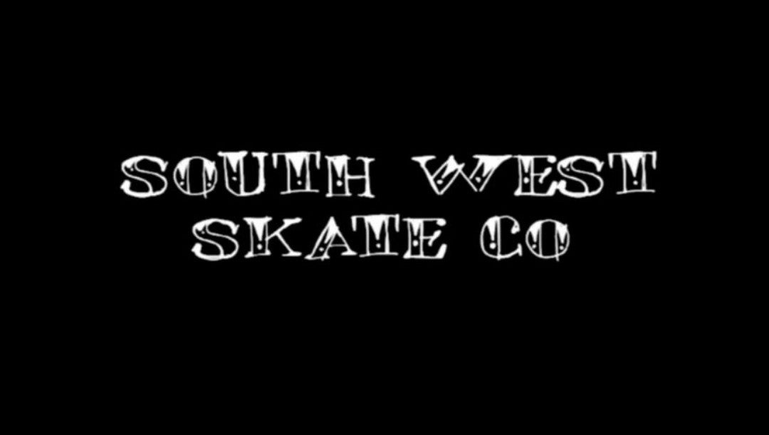 Black tattoo style southwest skate co pullover hoodie