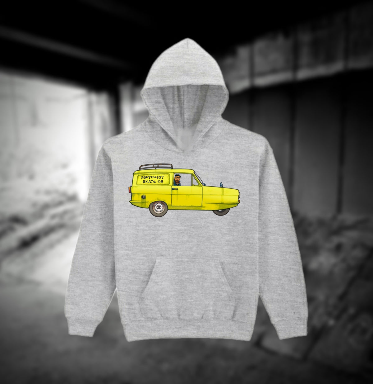 Southwest skate co fools and horses grey hoodie