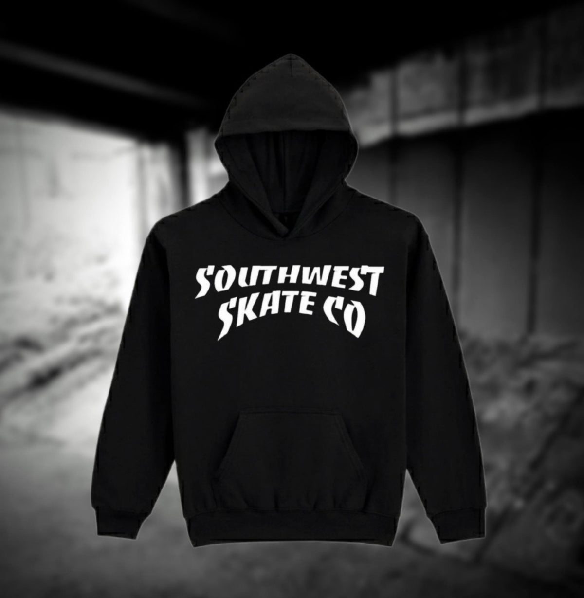 Southwest skate co trasher hoodie black
