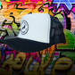 Black/white trucker hat