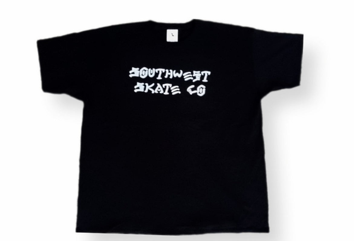 South west skate co black t-shirt