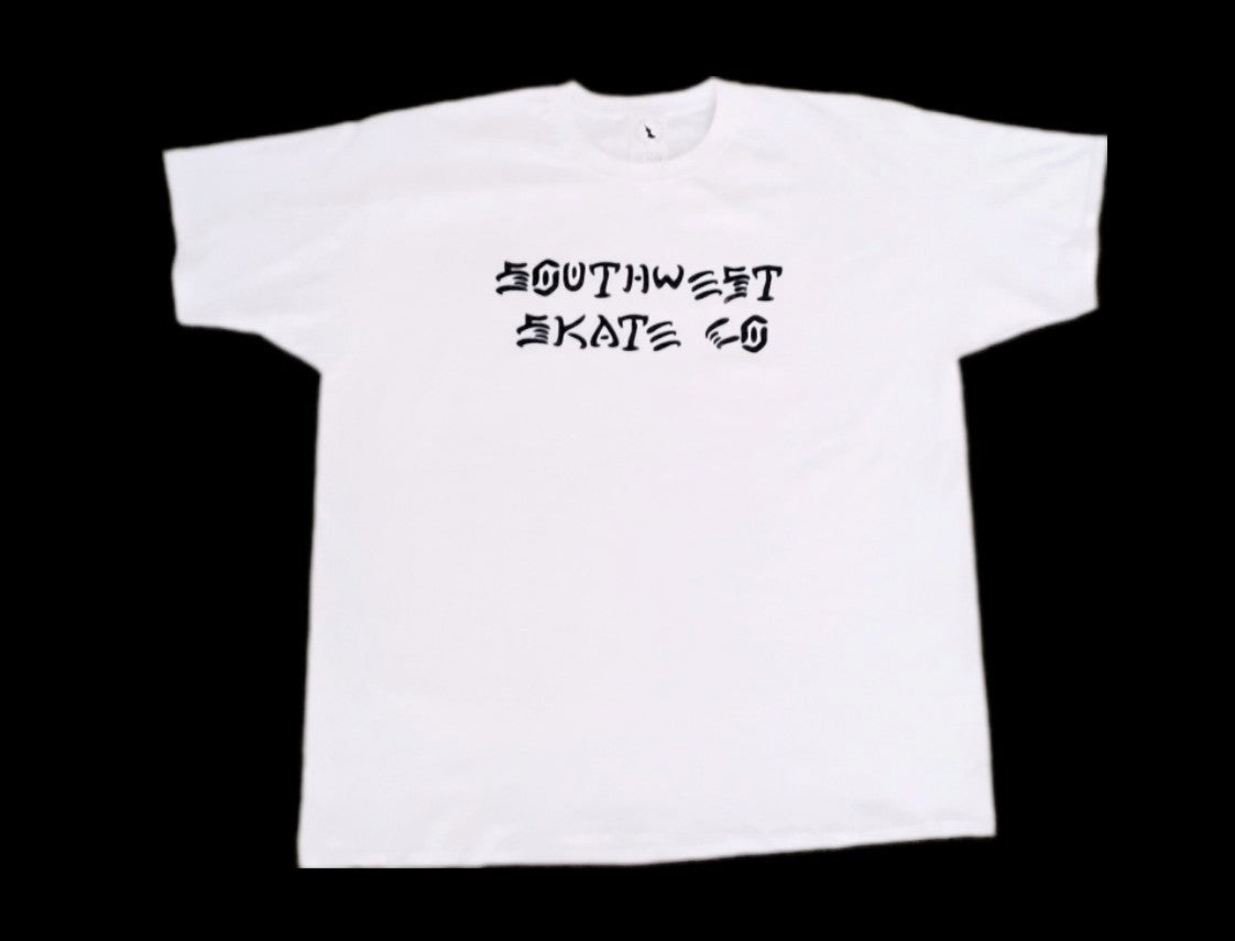 South West skate co white t-shirt