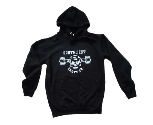 Black southwest skate co truck head hoodie