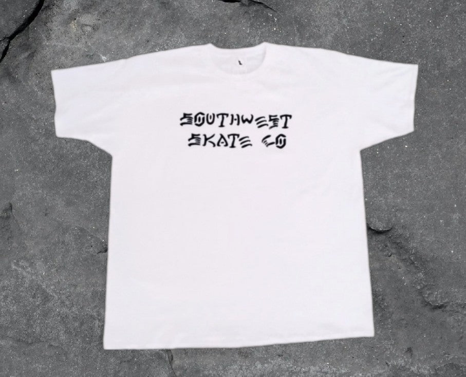 South West skate co white t-shirt