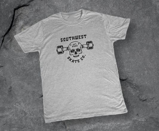 Southwest skate co skull truck head t-shirt