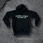 Black tattoo style southwest skate co pullover hoodie