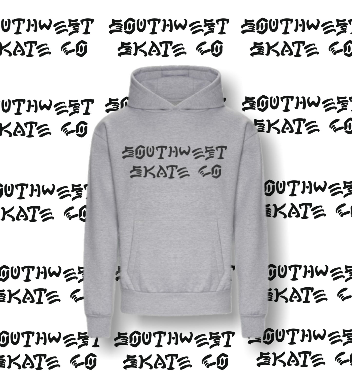 Grey southwest skateboard co skate and destroy hoodie