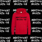 Red southwest skate co skate and destroy black logo hoodie