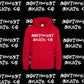 Red southwest skate co skate and destroy white logo hoodie