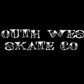 Black tattoo style southwest skate co pullover hoodie