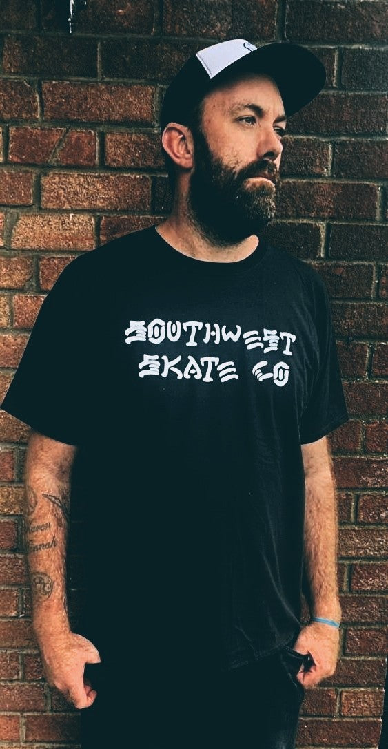 South west skate co black t-shirt