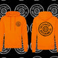 Orange wheel logo hoodie