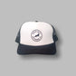 Black/white trucker hat