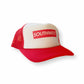 Southwest skate co red trucker hat