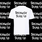 White southwest skate co back and front print t-shirt