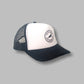 Black/white trucker hat