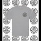 Wheel logo t-shirt front and back print.