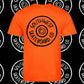 Orange wheel logo t-shirt