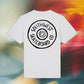 Wheel logo t-shirt front and back print.