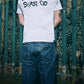 White southwest skate co back and front print t-shirt