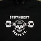 Black southwest skate co truck head hoodie