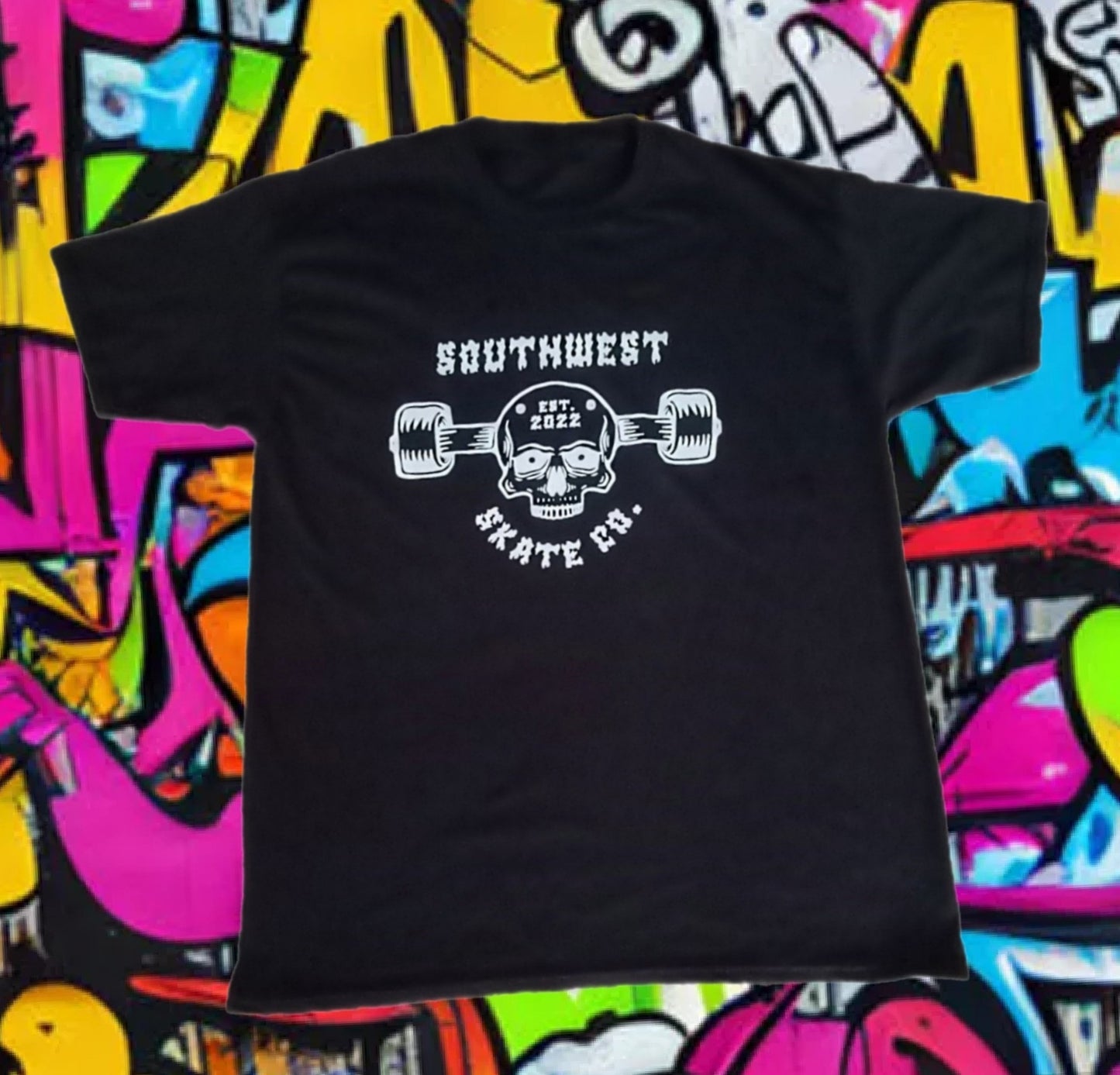 Southwest skate co black truck head t-shirt