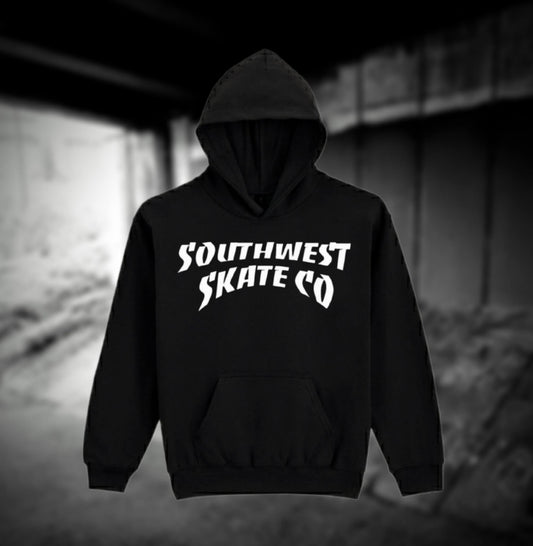 Southwest skate co trasher hoodie black
