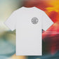 Wheel logo t-shirt front and back print.