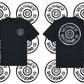 Wheel logo t-shirt front and back print.